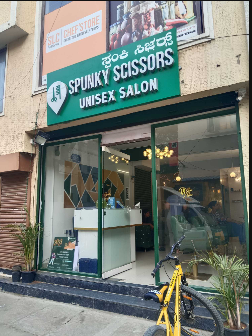 Image of SpunkyScissorsUnisexSalon at 432 4th B Main Rd HRBR Layout 2nd Block HRBR Layout Kalyan Nagar .