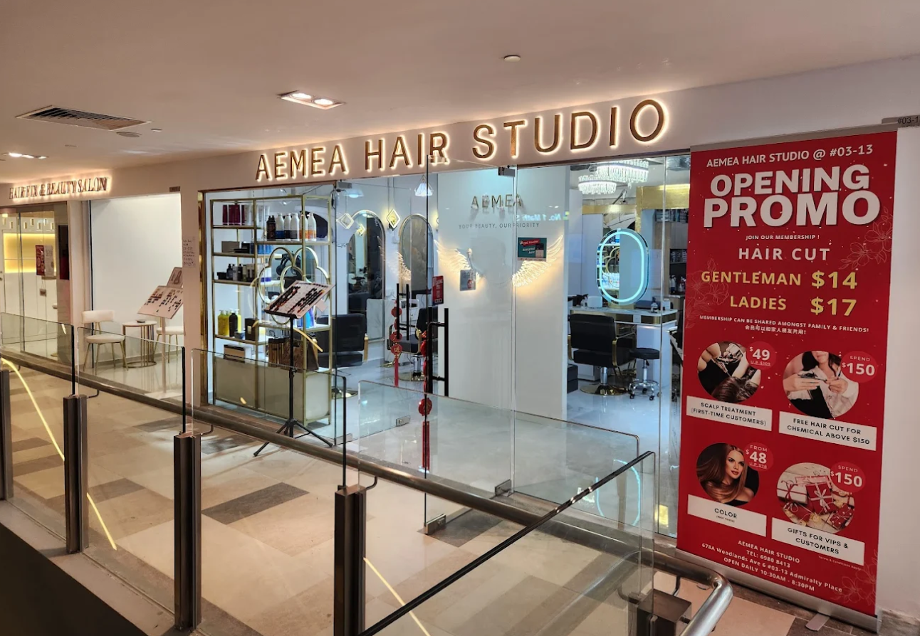 AEMEA HAIR STUDIO - 678A Woodlands Ave 6 #03-13 Admiralty Place ...