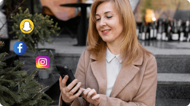 Book Through Social Media Handles