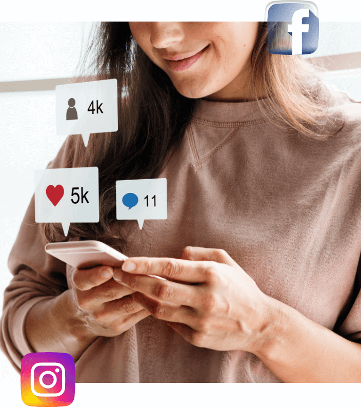 book through social media