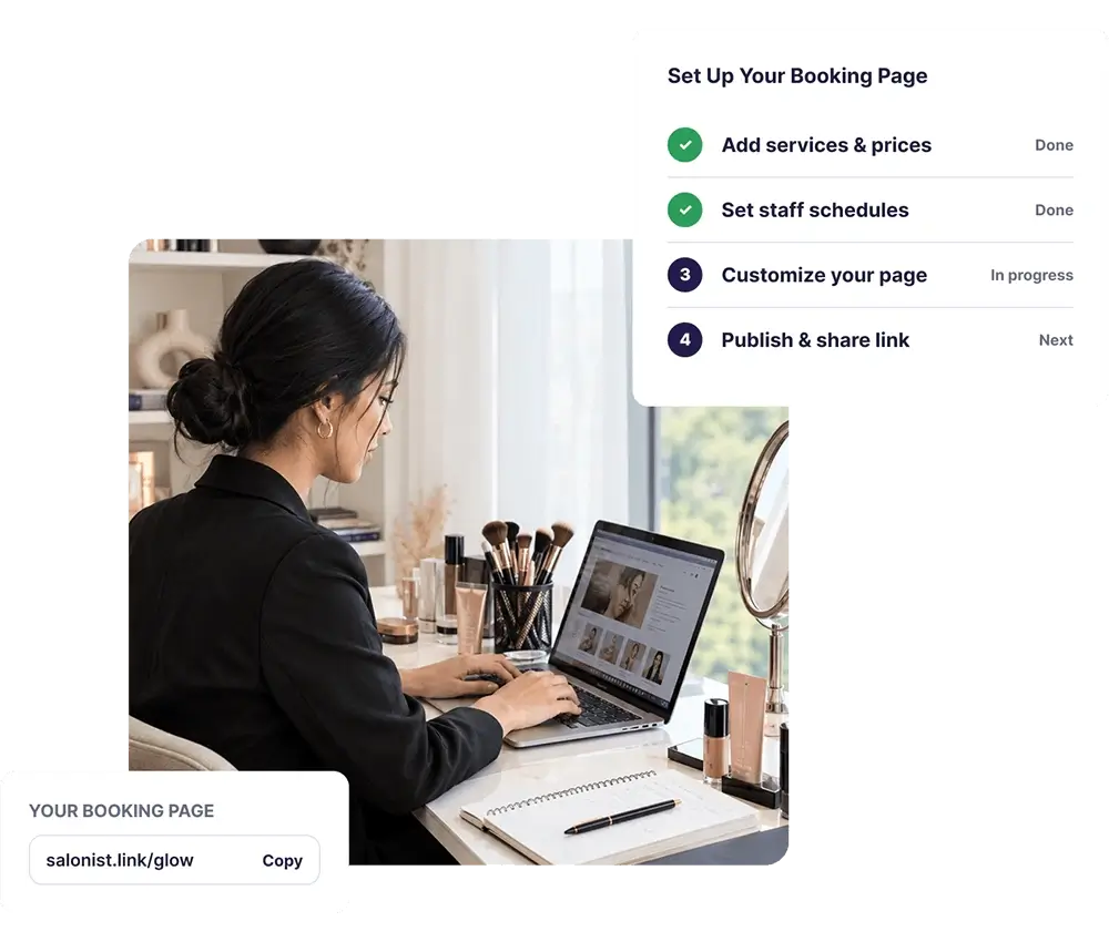 Create Your Salon Online Booking Page Instantly