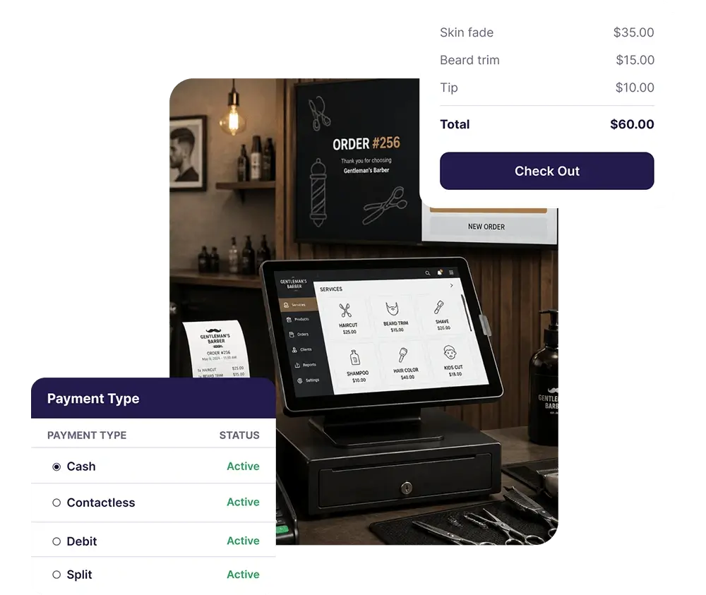 Fast Barbershop POS & Checkout