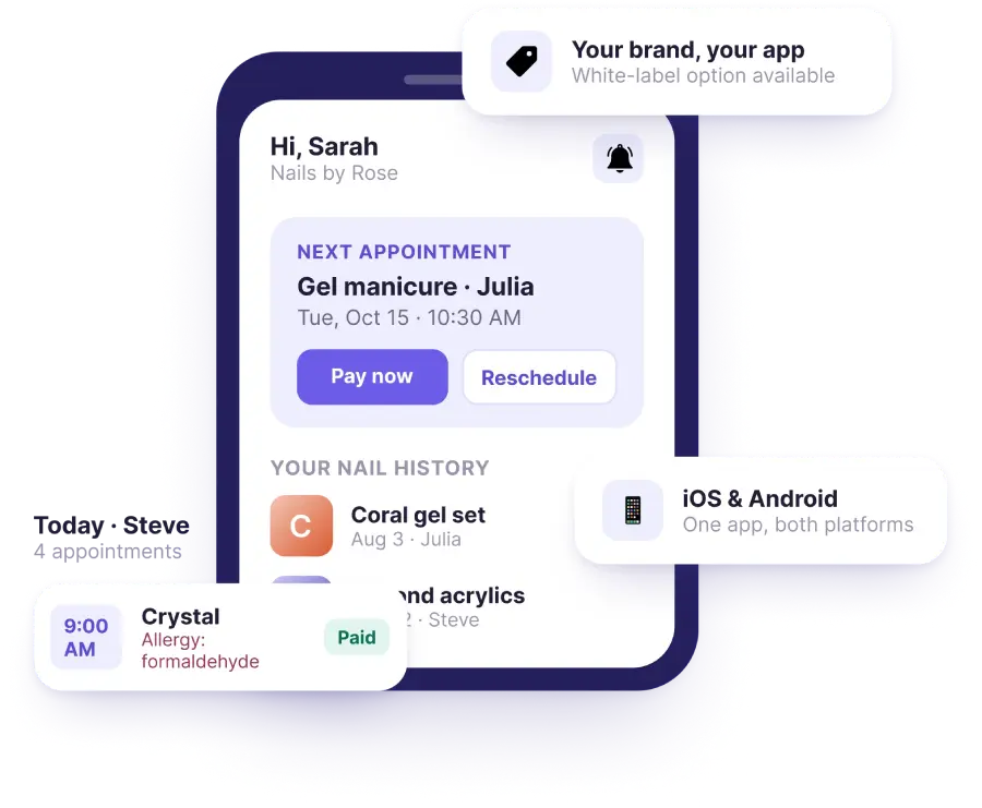 Nail Salon App for Clients and Technicians