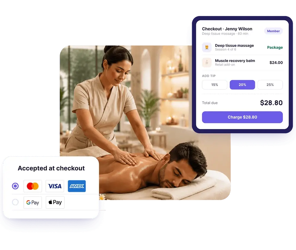 Packages, Memberships and Massage POS