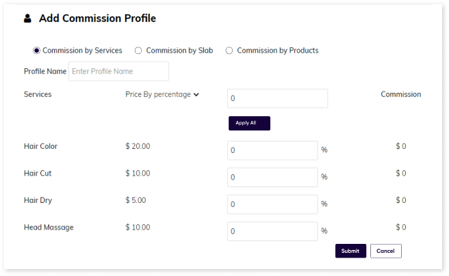 Staff Commission Management