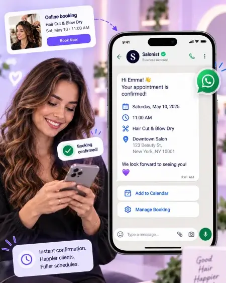 WhatsApp booking confirmation