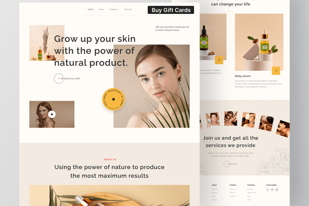 Build a Dedicated Gift Card Page