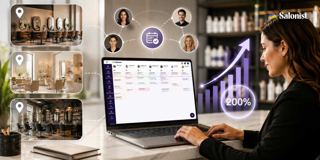 How Multi-Location Salon Businesses Grow Revenue by 200% with Salonist