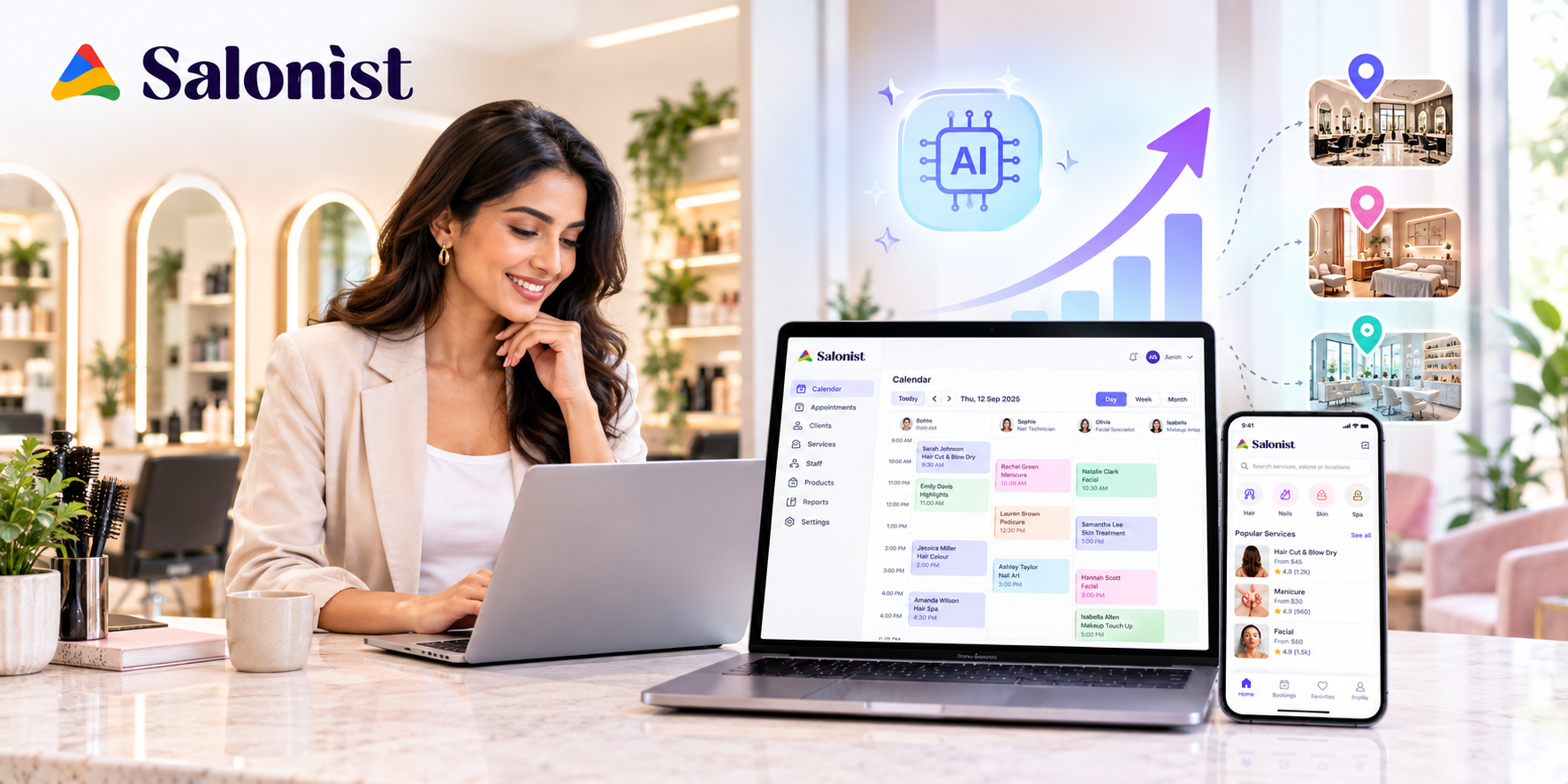Salonist Records 83% Growth as Multi Location Beauty Brands Move to AI Automation